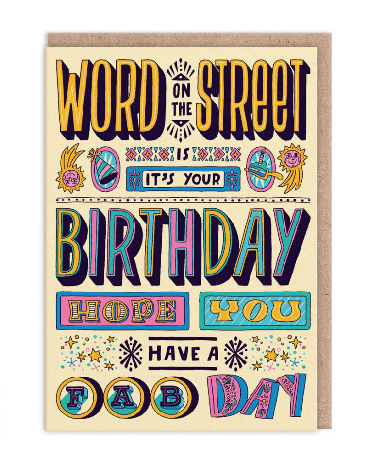 HAPPY BIRTHDAY CARD