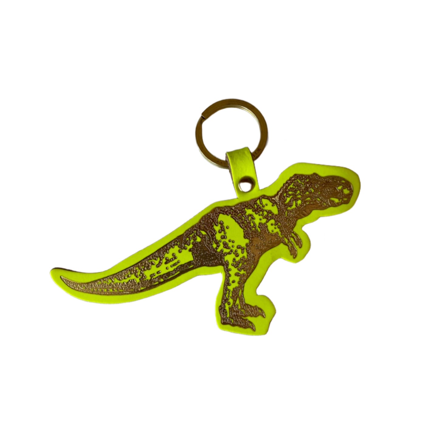 Dinosaur Leather Keyring