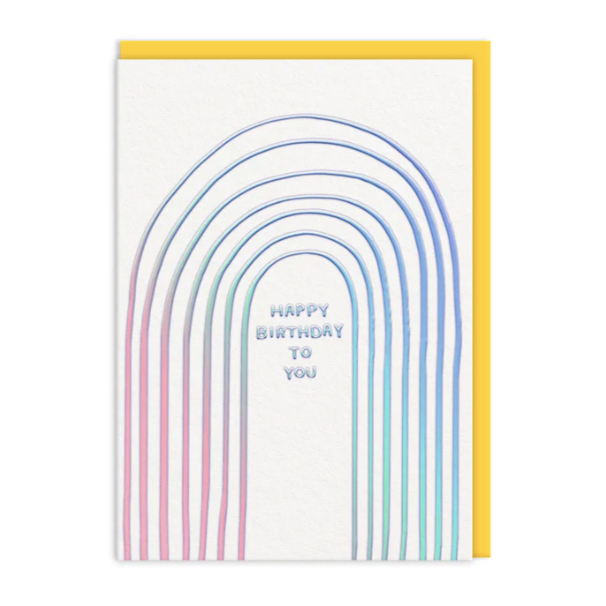 HOLOGRAPHIC BIRTHDAY CARD