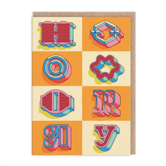 Hooray Greeting Card