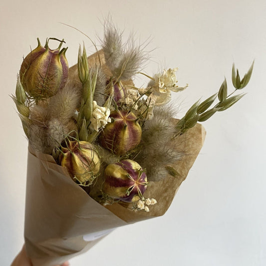 Mini Dried Flowers, Neutral Tones