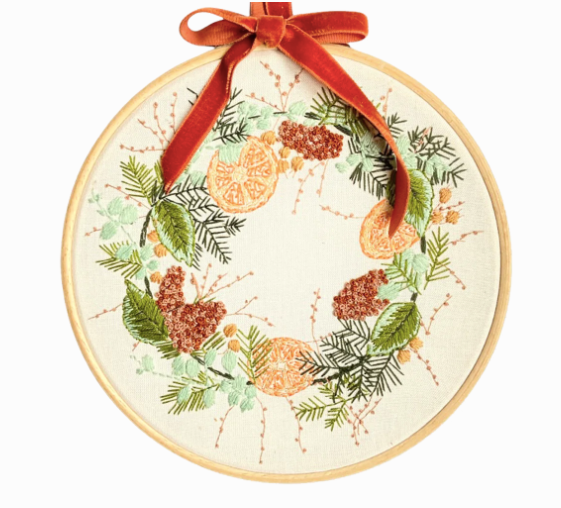 Wild Wreath Modern Embroidery Kit